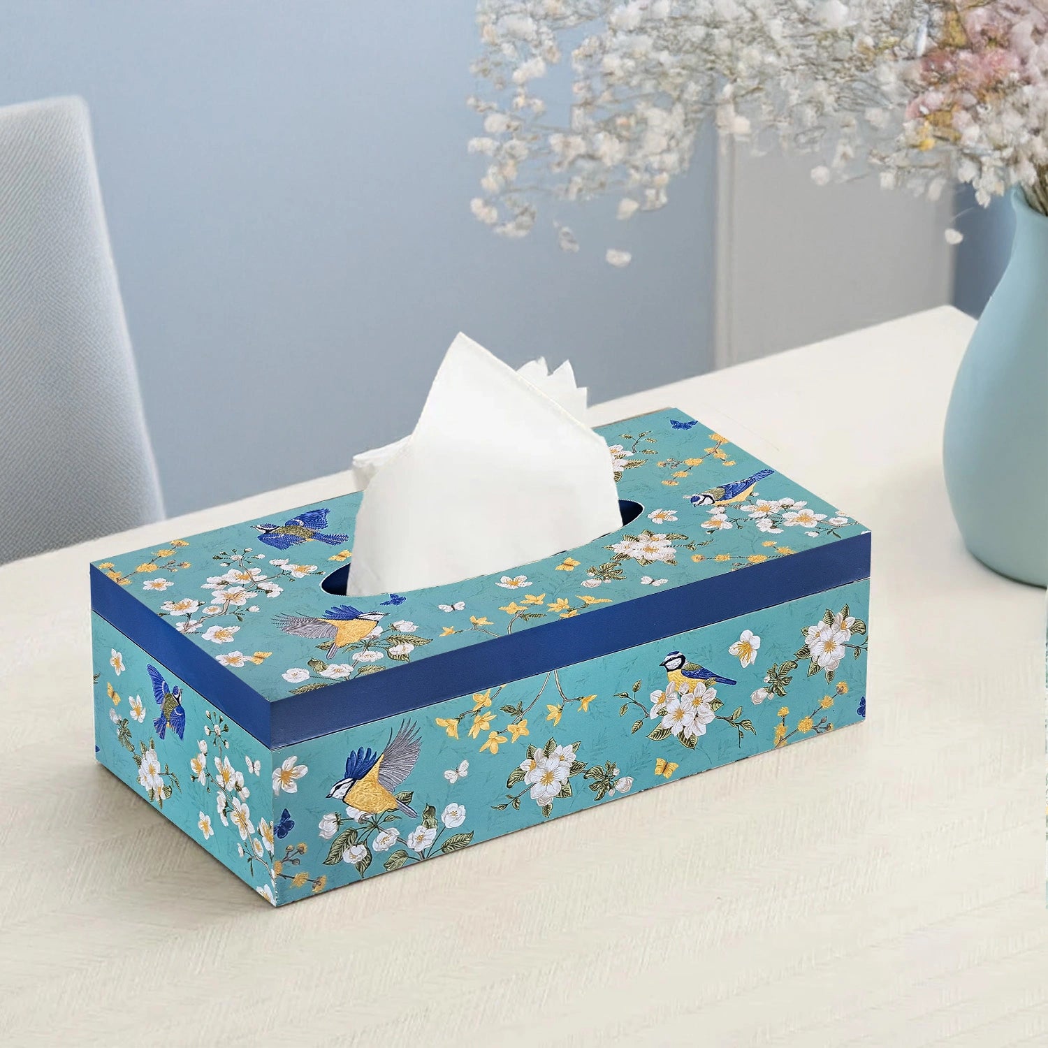 Birds in Paradise Handcrafted Tissue Box Holders